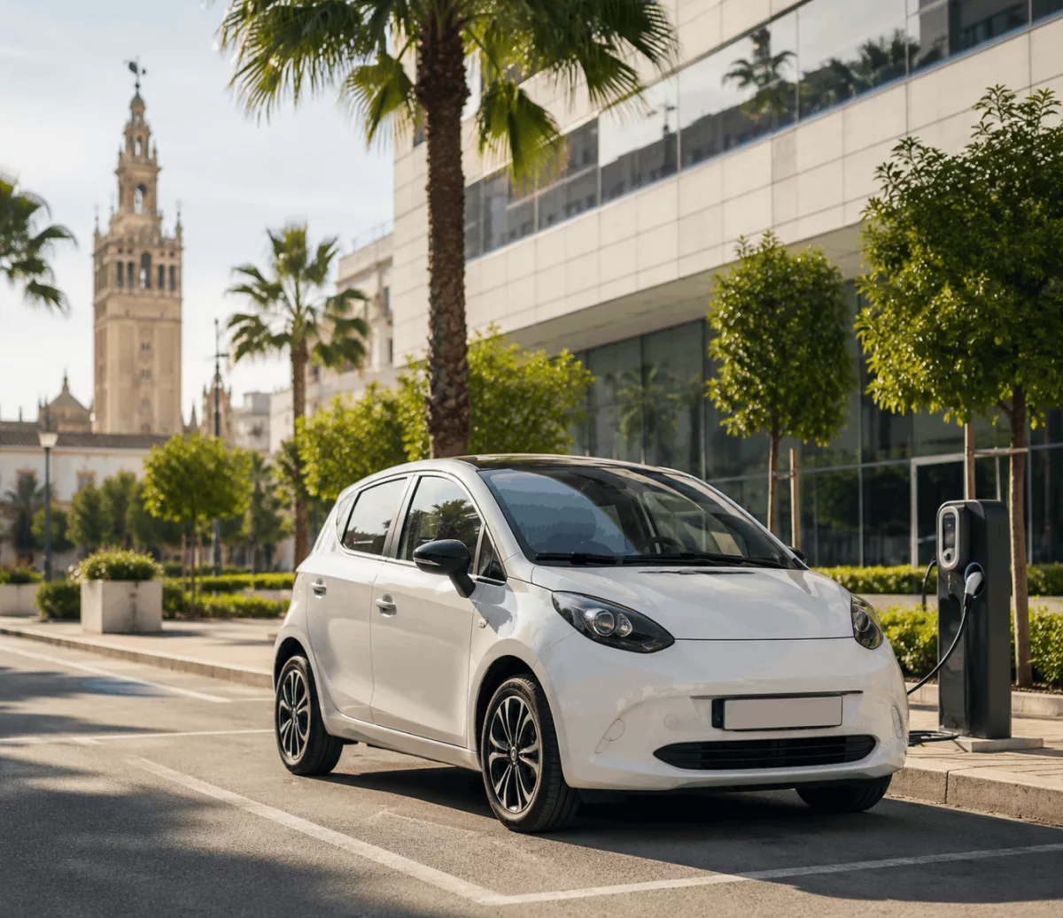 Alquiler de coches eléctricos en Sevilla: movilidad urbana para particulares, empresas y autónomos