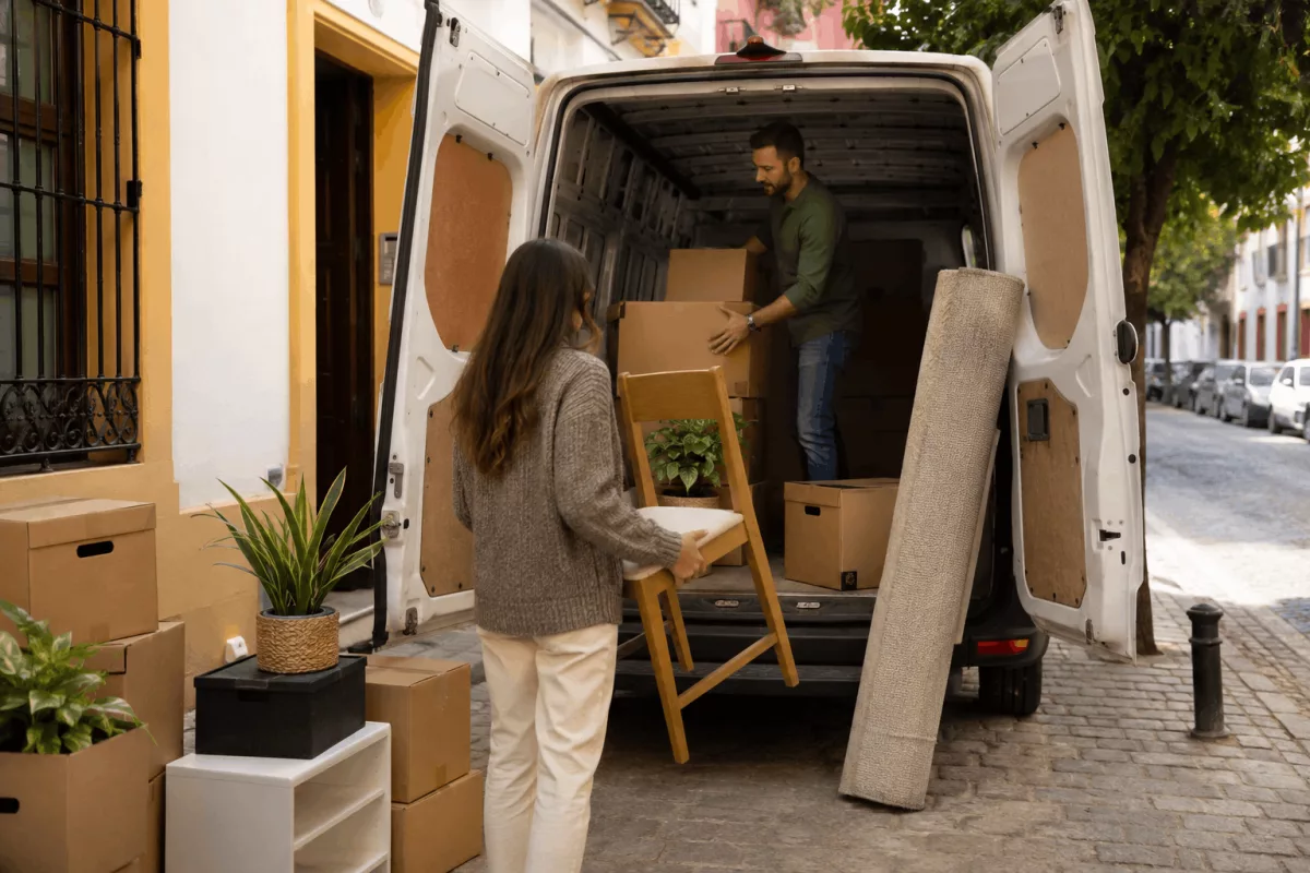 Alquiler de furgonetas por día en Sevilla: cuándo compensa una jornada completa