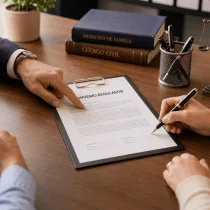 Abogado asesorando sobre custodia de hijos y convenio regulador en un divorcio