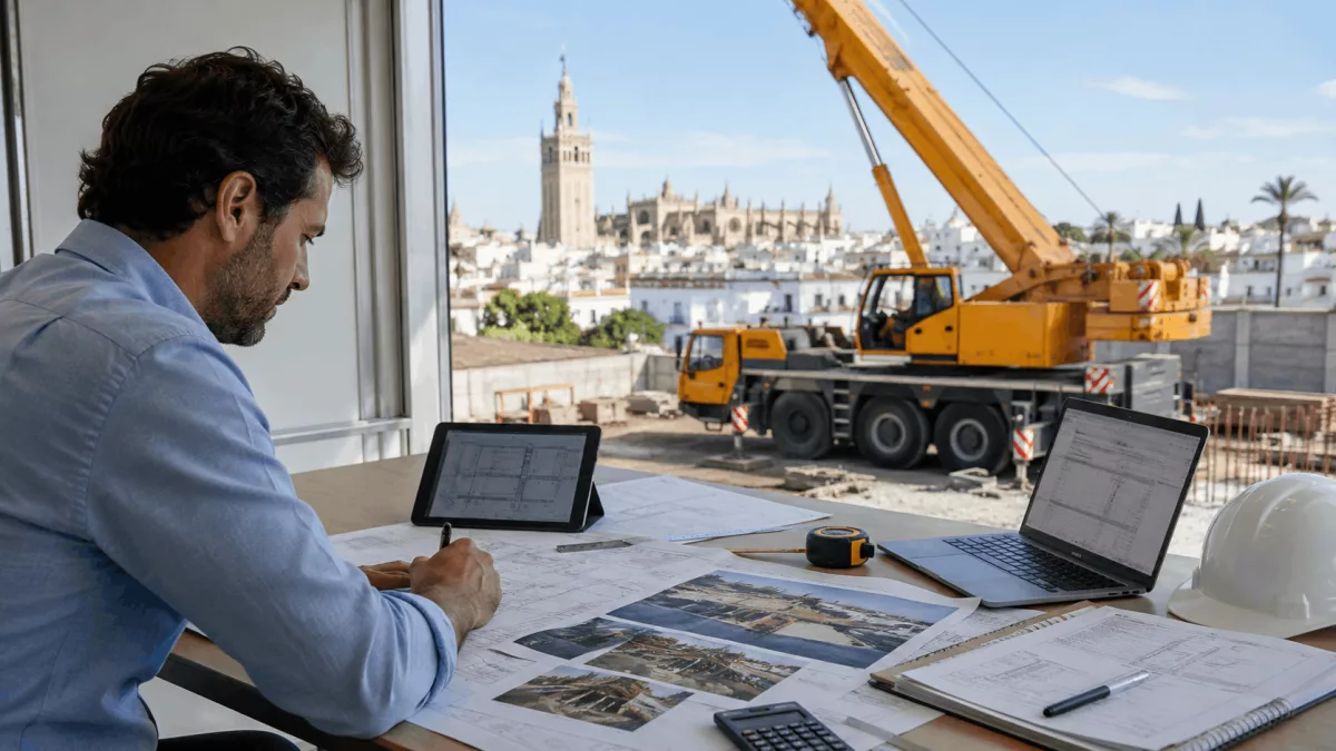 Alquiler de grúas pluma en Sevilla: qué valorar antes de contratar