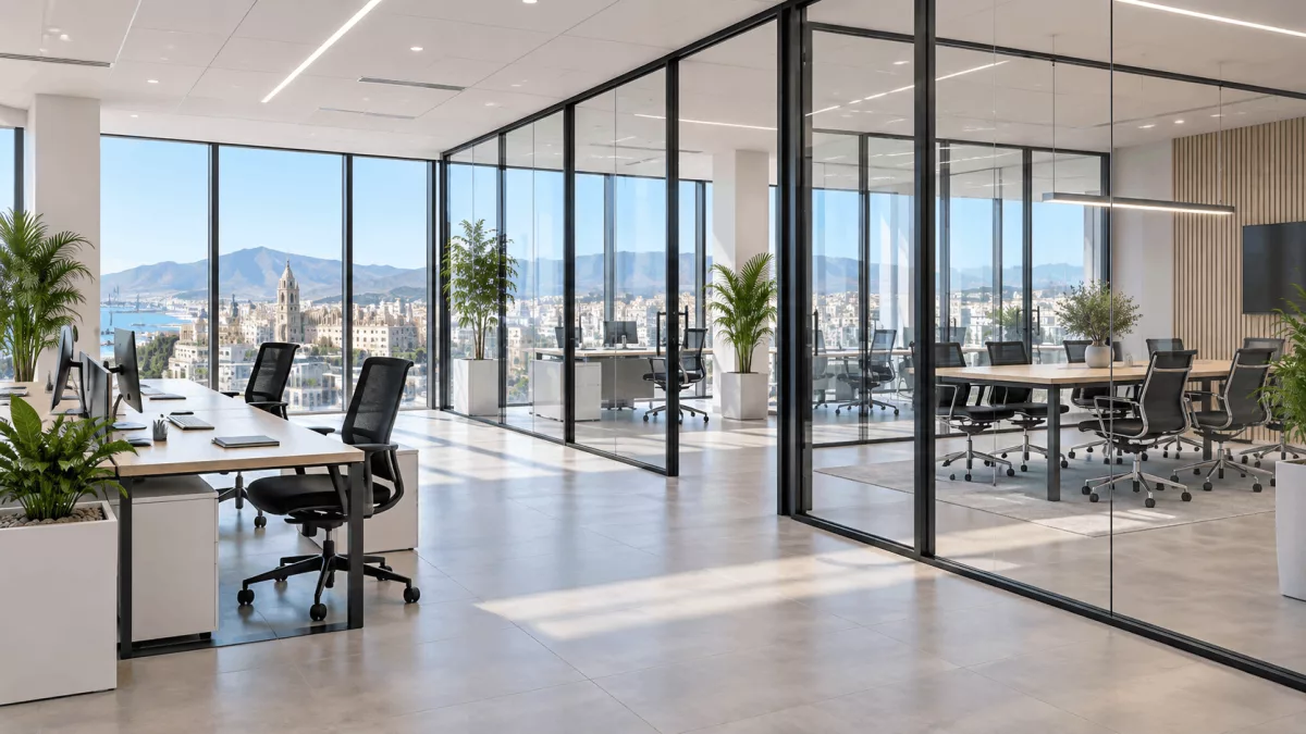 Divisiones modulares en Málaga: cómo crear espacios de trabajo más flexibles