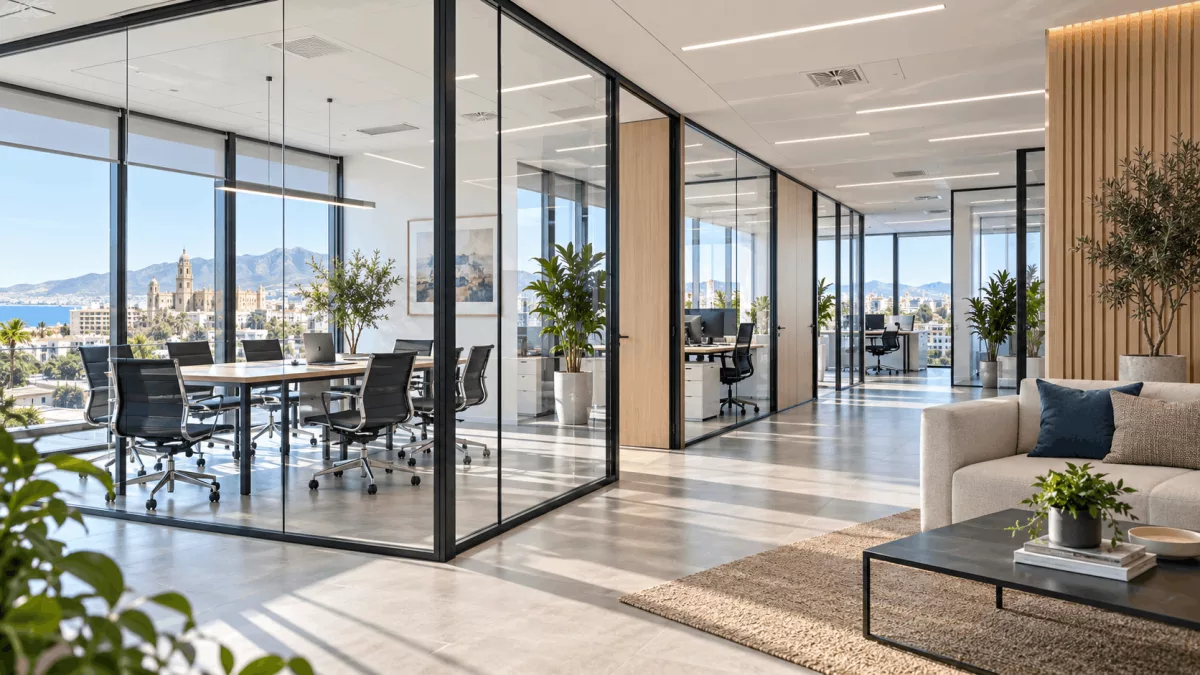 Divisiones modulares en Málaga: cómo crear espacios de trabajo más flexibles